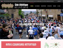 Tablet Screenshot of clubathletiquebelvesois.fr